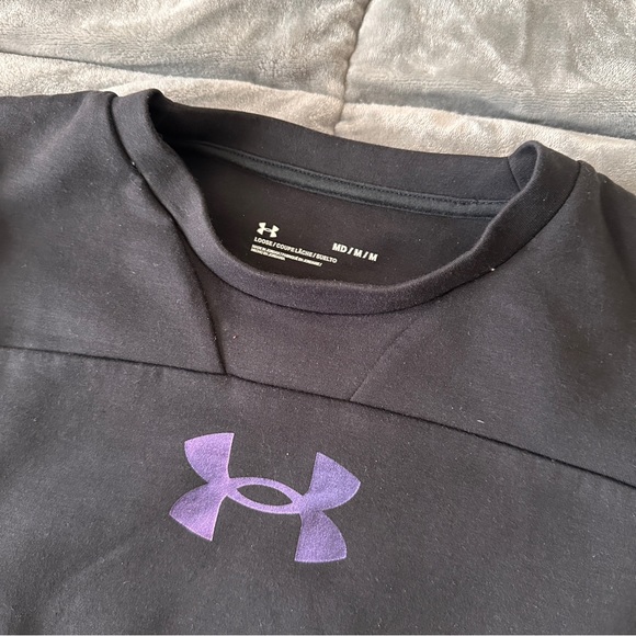 Men’s Under Armour Pullover Sweater Black size Medium - Picture 3 of 3